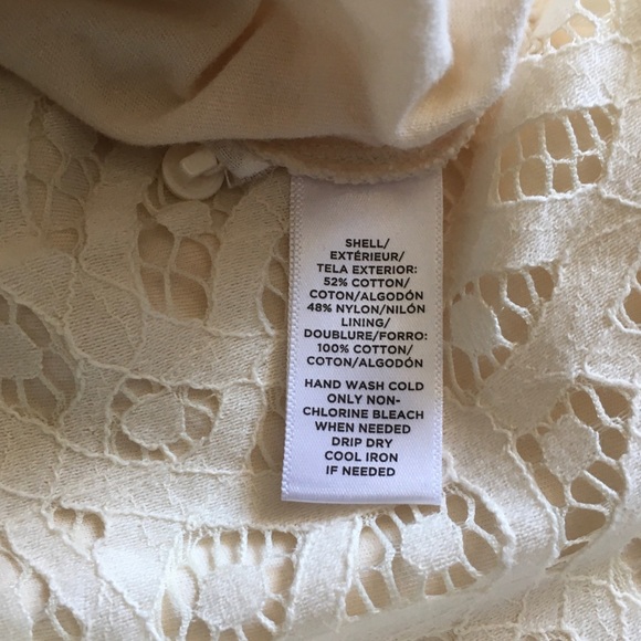 π LOFT cream lace tank - Picture 5 of 6